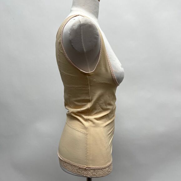 ARDYSS Women's T-Shirt Abdomen Control Back Support Girdle Shaper Large Beige - Picture 4 of 7